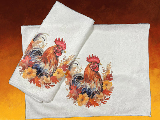 Rooster Kitchen Towel Set