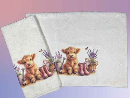 Highland Cow Kitchen Towel Set