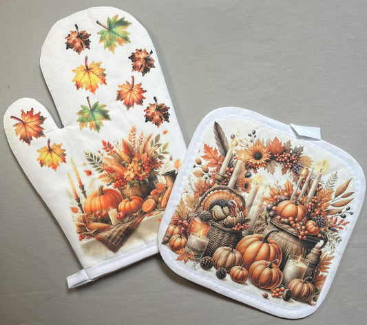 Thanksgiving 2024 Oven Mitt Set